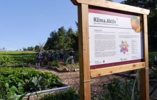 Naturgarten Teutoburg Klima.Aktiv Infotafel